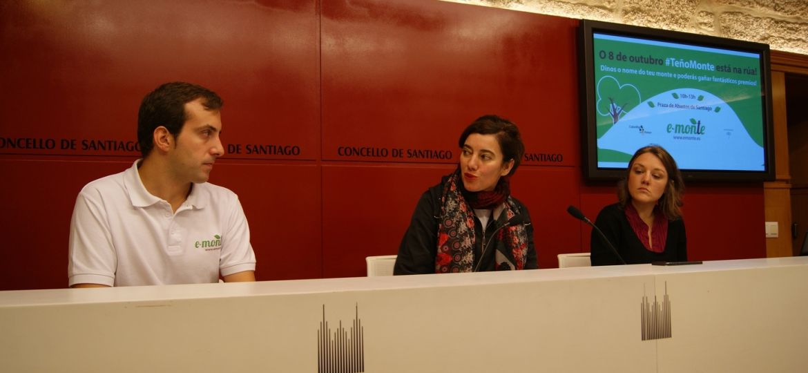 Víctor Rivas, Marta Lois e Natalia Martínez durante a rolda de prensa
